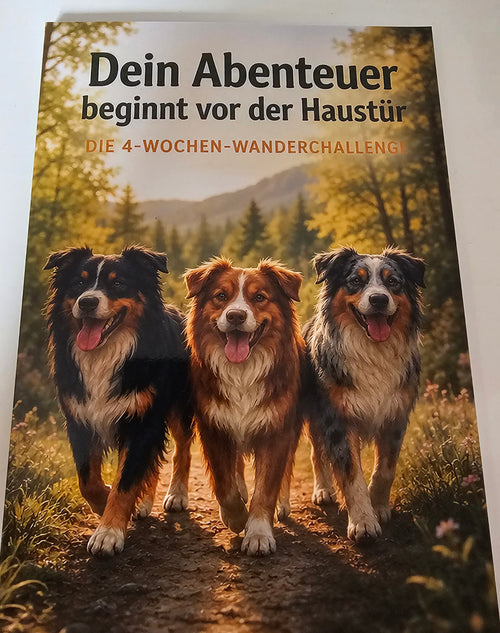 📚 Dein Abenteuer beginnt vor der Haustür – Handsigniert von DogMa | Die 4-Wochen-Wanderchallenge inkl. DogMa TV Kugelschreiber und Lesezeichen