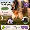 🐧 DogMa-TV Futterdummy Pinguin + GRATIS Sicherheits-Reflektor & Grußkarte von DogMa 🐶💚
