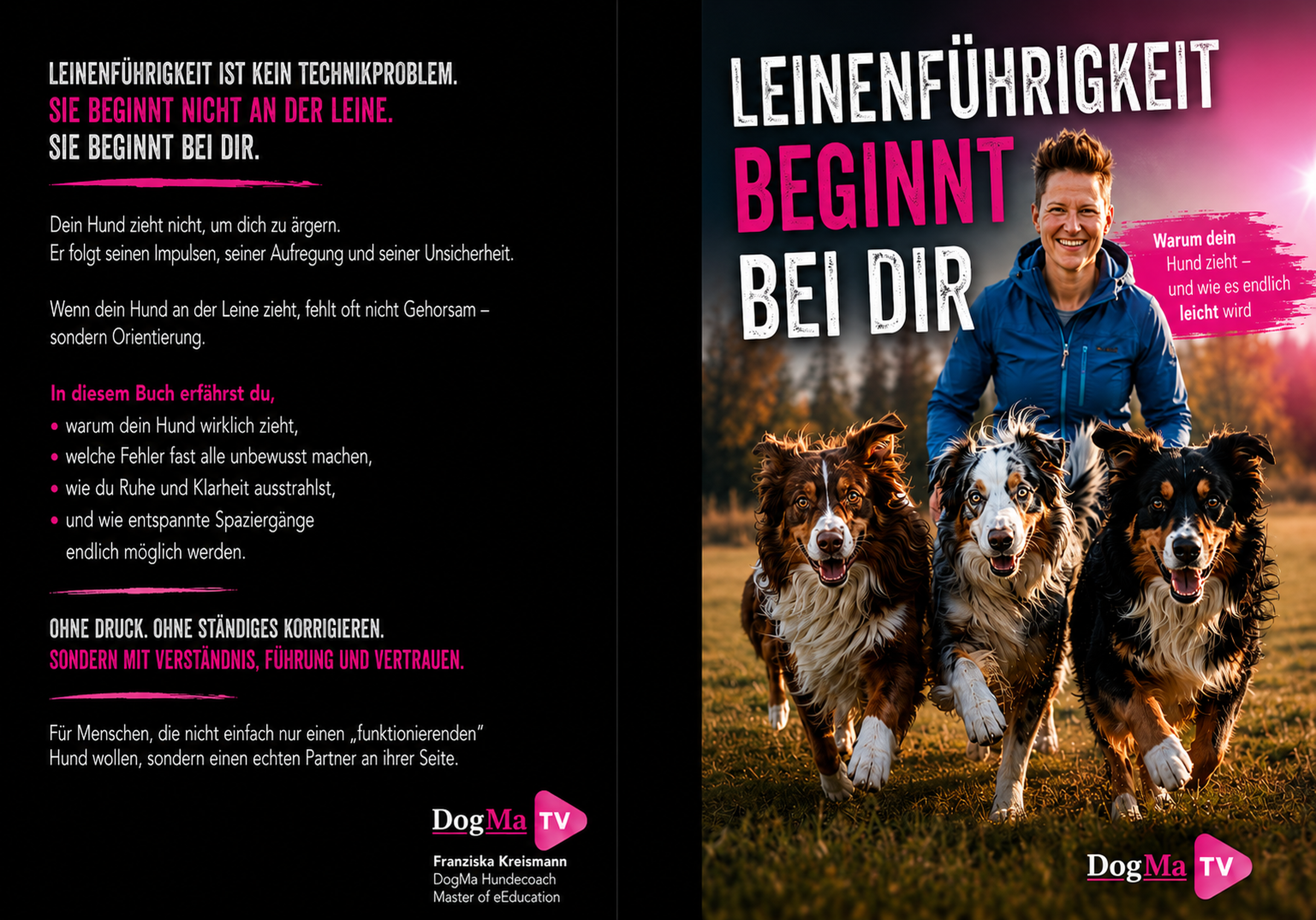 📚Leinenführigkeit beginnt bei dir – Handsigniertes Hundetrainingsbuch von DogMa | inkl. Holz-Kugelschreiber & Lesezeichen